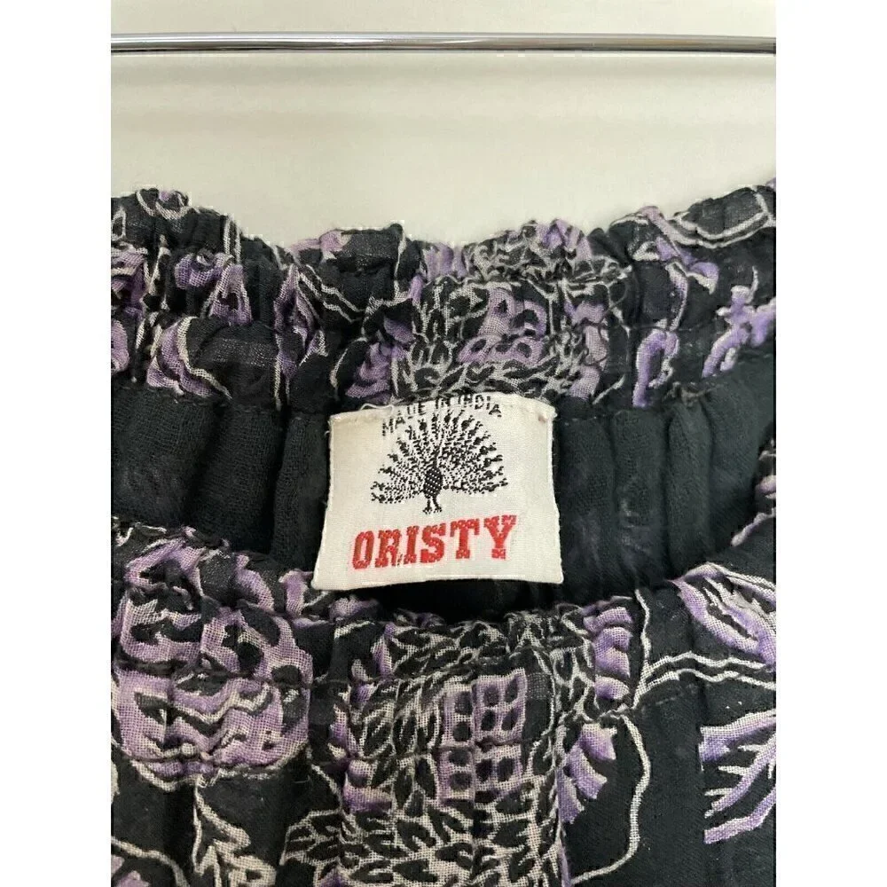 Vintage 70s Spell Oristy India Gypsy Boho Batik Skirt - Picture 7 of 7